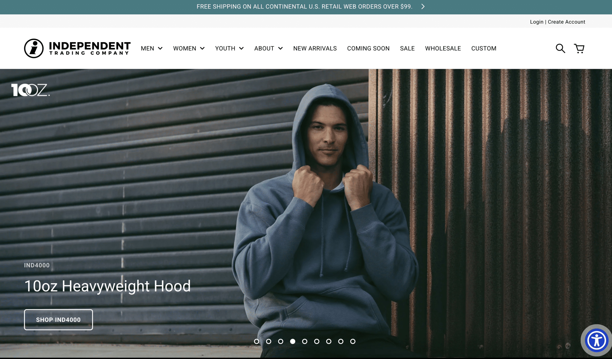 Printing website homepage featuring custom printing