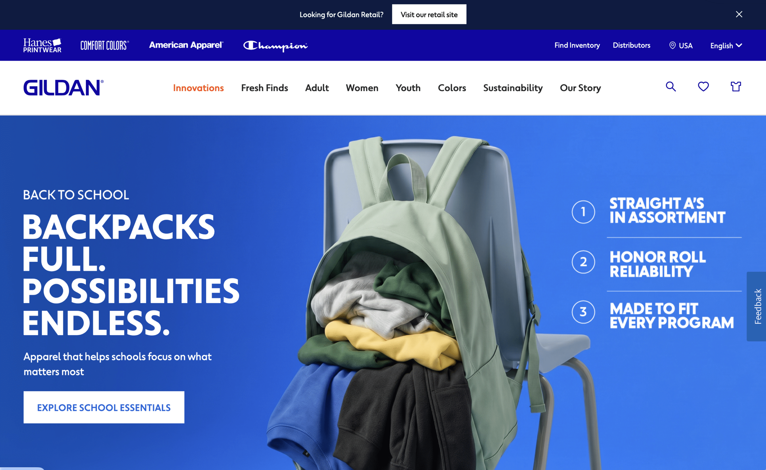 promotional products displayed on Studio One Printing website