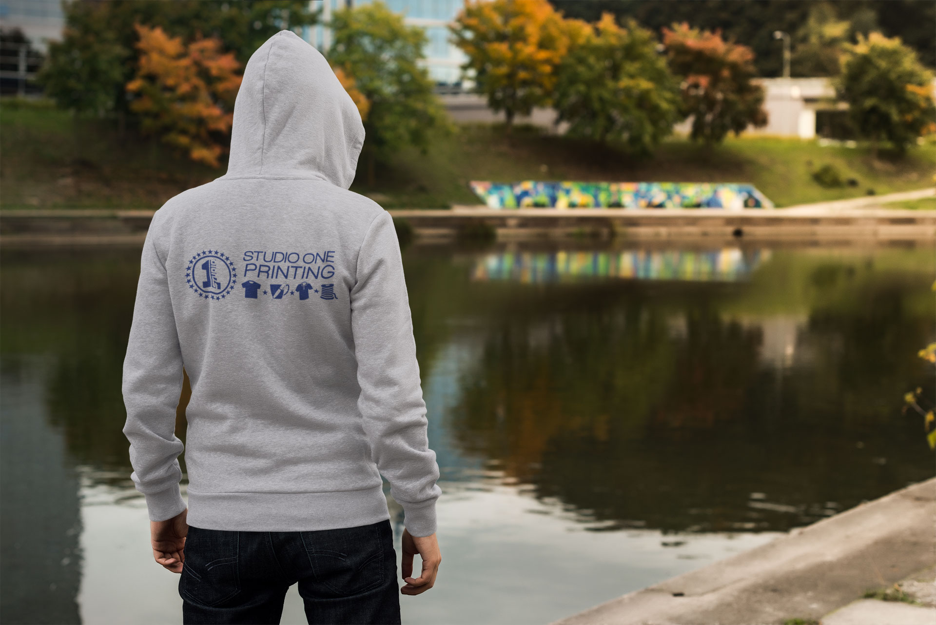 Custom branded hoodie