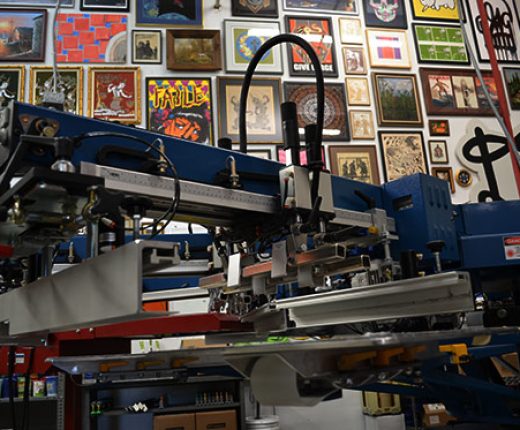 Commercial screen printing equipment